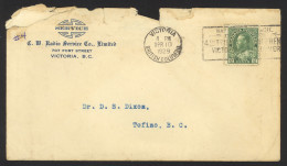 Canada Sc# 107 On Cover (a) 1929 4.10 King George V Admiral Issue - Briefe U. Dokumente