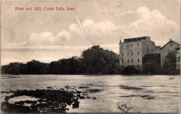 Iowa Cedar Falls River And Mill 1909 - Autres & Non Classés