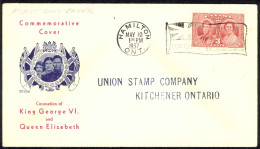 Canada Sc# 237 (cachet) FDC (e) 1935 5.10 Coronation Issue - ....-1951