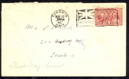 Canada Sc# 237 (no Cachet) FDC (f) 1935 5.10 Coronation Issue - ....-1951