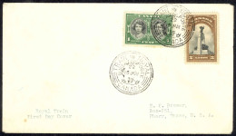 Canada Sc# 246-247 (no Cachet) Event Cover (a) Royal Train 1935 5.15 Royal Visit - Enveloppes Commémoratives