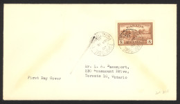 Canada Sc# 268 FDC (a) 1946 9.16 KGVI Peace Issue - ....-1951