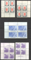 Canada Sc# 359-364 (Assorted) MH PB Lot/5 1956 Various - Ongebruikt