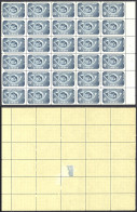 Canada Sc# 372 MNH Block/30 (gum Catch On 4 Stamps) 1957 15c UPU Congress - Unused Stamps
