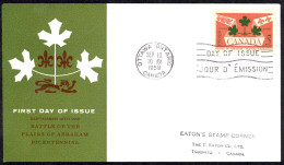 Canada Sc# 388 (cachet) FDC (c) (Ottawa, ON) 1959 9.10 Plains Of Abraham 200th - 1952-1960