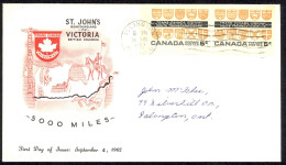 Canada Sc# 400 (cachet) FDC Pair (d) 1962 8.31 Trans-Canada Highway - 1961-1970