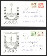 Canada Sc# 454-457 (Rose Craft) FDC Set/2 (a) 1967 2.8 QEII Definitive - 1961-1970