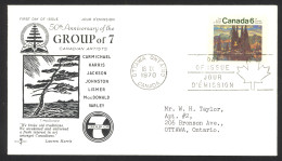 Canada Sc# 518 Ottawa CXL (Rose Craft) FDC Single (a) 1970 9.18 Group Of 7 - 1961-1970