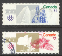 Canada Sc# 687-688 Used Set/2 (c) 1976 $1-$2 Olympic Sites - Oblitérés