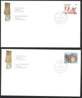 Canada Sc# 835-836 FDC Set/2 (singles) 1979 09.13 Inuit - Shelter & Community - 1971-1980