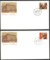 Canada Sc# 851-852 FDC Set/2 (singles) 1980 03.06 Academy Of Arts - 1971-1980