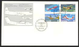 Canada Sc# 903-906 FDC Combination (a) 1981 11.24 Canadian Aircraft - 1981-1990