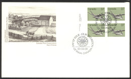 Canada Sc# 927 FDC Inscription Block 1983 04.08 Artifact Definitives - 1981-1990