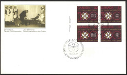 Canada Sc# 980 FDC Inscription Block 1983 06.03 St. John Ambulance Centenary - 1981-1990