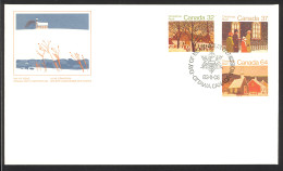 Canada Sc# 1004-1006 FDC Combination 1983 11.03 Christmas - 1981-1990