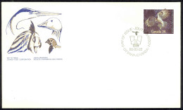 Canada Sc# 1097 (official Cachet) FDC (a) 1986 5.22 Birds - 1981-1990