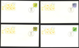 Canada Sc# 1195-1198 FDC Set/4 (singles) 1988 02.12 1988 Olympic Games - 1981-1990