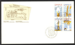 Canada Sc# 1206-1209 FDC Combination 1988 06.17 Science & Technology - 1981-1990
