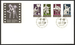 Canada Sc# 1252-1255 FDC Combination 1989 10.04 Performing Arts - 1981-1990