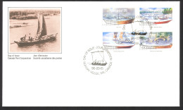 Canada Sc# 1266-1269 FDC Combination 1990 03.15 Small Craft - 2 - 1981-1990