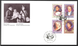 Canada Sc# 1456-1459 FDC Combination 1993 03.08 Promininent Women - 1991-2000