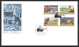 Canada Sc# 1491-1494 FDC Combination 1993 09.07 Folklore - 4 - 1991-2000