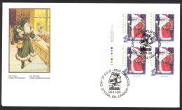 Canada Sc# 1500 FDC Inscription Block 1993 11.04 Christmas - 1991-2000