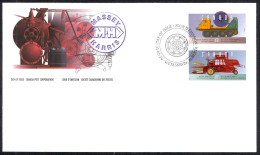 Canada Sc# 1552e-1552f FDC (a) 1995 5.26 Historic Land Vehicles - 3 - 1991-2000