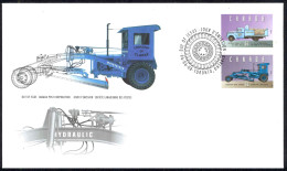 Canada Sc# 1604c-1604d FDC (a) 1996 6.8 Historic Land Vehicles - 4 - 1991-2000