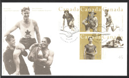 Canada Sc# 1608-1612 FDC Combination 1996 07.08 Olympic Gold Medalists - 1991-2000