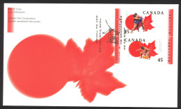 Canada Sc# 1723-1724 FDC Combination 1998 06.05 Sumo Canada Basho - 1991-2000