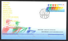 Canada Sc# 1805 FDC Single 1999 08.22 Five Rowers - 1991-2000