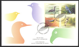 Canada Sc# 1839-1842 FDC Combination 2000 03.01 Birds - 5a - 1991-2000