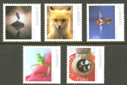 Canada Sc# 2388a-2388e MNH 2010 57c Wildlife Photography - Neufs