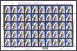 Canada Sc# 2409 MNH Pane/50 2010 8c Insects - Neufs