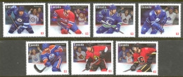 Canada Sc# 2669a-2669g MNH 2013 NHL Team Jerseys - Neufs