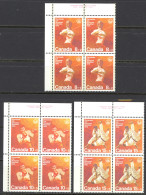 Canada Sc# B7-B9 MNH PB UL 1975 8+2c-15+5c Combat Sports - Nuovi