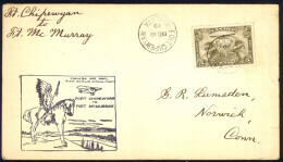 Canada Sc# C1 First Flight (a) (Fort Chipewyan>Fort McMurray) 1929 12.10  - Erst- U. Sonderflugbriefe