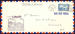 Canada Sc# C6 First Flight (Montreal>Edmonton) 1939 3.1 Trans Canada Air Mail - First Flight Covers