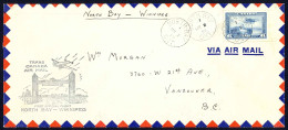 Canada Sc# C6 First Flight (North Bay>Winnipeg) 1939 3.2 Trans Canada Air Mail - First Flight Covers