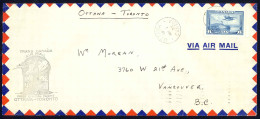 Canada Sc# C6 First Flight (Ottawa>Toronto) 1939 3.1 Trans Canada Air Mail - Erst- U. Sonderflugbriefe