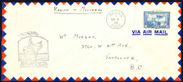 Canada Sc# C6 First Flight (Regina>Montreal) 1939 3.2 Trans Canada Air Mail - First Flight Covers