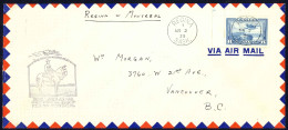 Canada Sc# C6 First Flight (Regina>Montreal) 1939 3.2 Trans Canada Air Mail - Primeros Vuelos