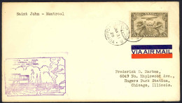 Canada Sc# C1 First Flight (St. John, NB>Montreal,PQ) 1929 1.31  - First Flight Covers