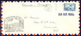 Canada Sc# C6 First Flight (Vancouver>Ottawa) 1939 3.1 Trans Canada Air Mail - Primi Voli