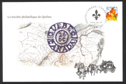 Canada S60 Special Event Cover 2004 4.24 La Societe Philatelique De Quebec - Commemorative Covers