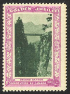 Canada Cinderella Cc0250.45 Mint 1936 Vancouver Golden Jubilee Second Canyon - Vignettes Locales Et Privées