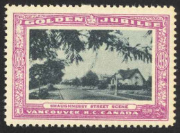 Canada Cinderella Cc0250.47 Mint 1936 Vancouver Golden Jubilee Shaughnessy - Vignettes Locales Et Privées