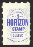 Canada Cinderella Cc8210 (RARELY SEEN) Mint 1959 Horizon Stamp - Werbemarken (Vignetten)