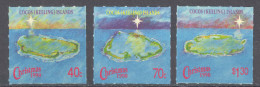 Cocos Islands Sc# 222-224 MNH 1990 Christmas - Cocos (Keeling) Islands